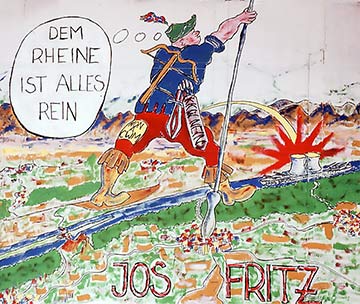 Flugblatt mit Jos Fritz